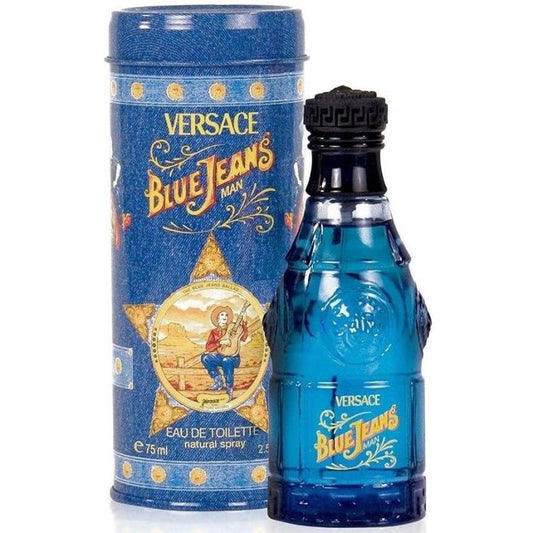 Versace Blue Jeans Eau De Toilette Natural Spray Perfume 75 Ml Fragrance (Men)