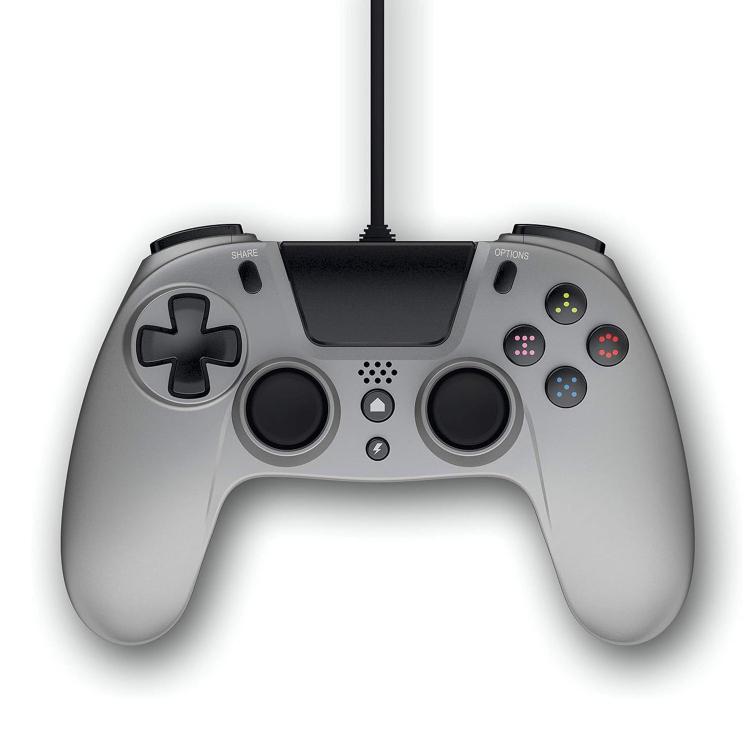 Gioteck Vx4 Premium Wired Controller Ps4/Pc Kabelgebundener Joystick Gamepad Titanium