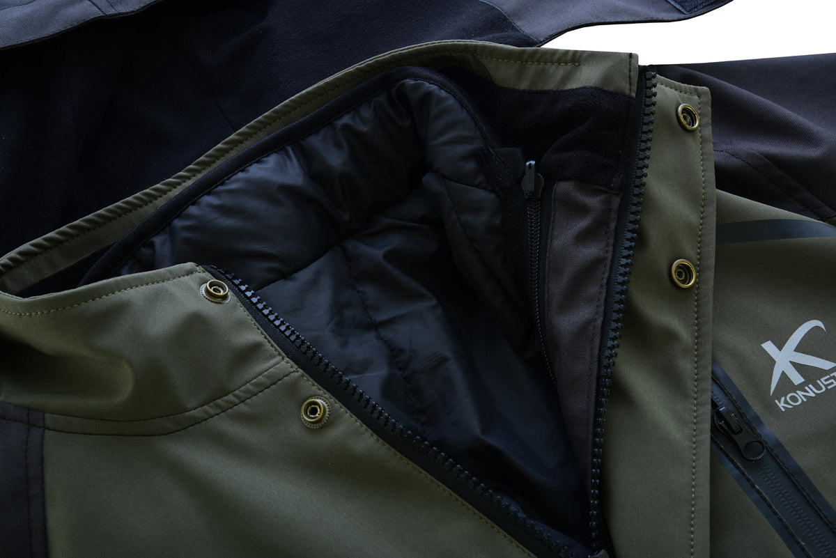 Giacca da caccia KONUSTEX GRINTO 2.0 impermeabile con gilet interno