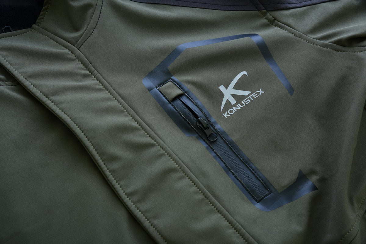 Giacca da caccia KONUSTEX GRINTO 2.0 impermeabile con gilet interno