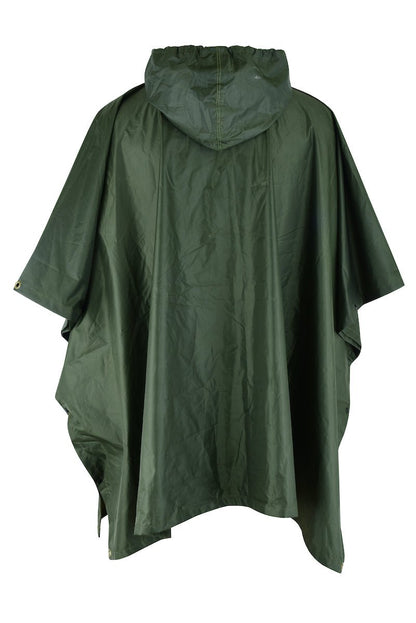 Antipioggia KONUSTEX LAXO PONCHO verde leggero impermeabile antivento