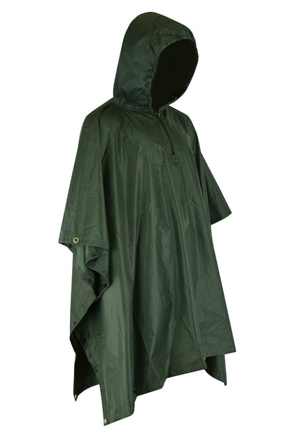 Antipioggia KONUSTEX LAXO PONCHO verde leggero impermeabile antivento