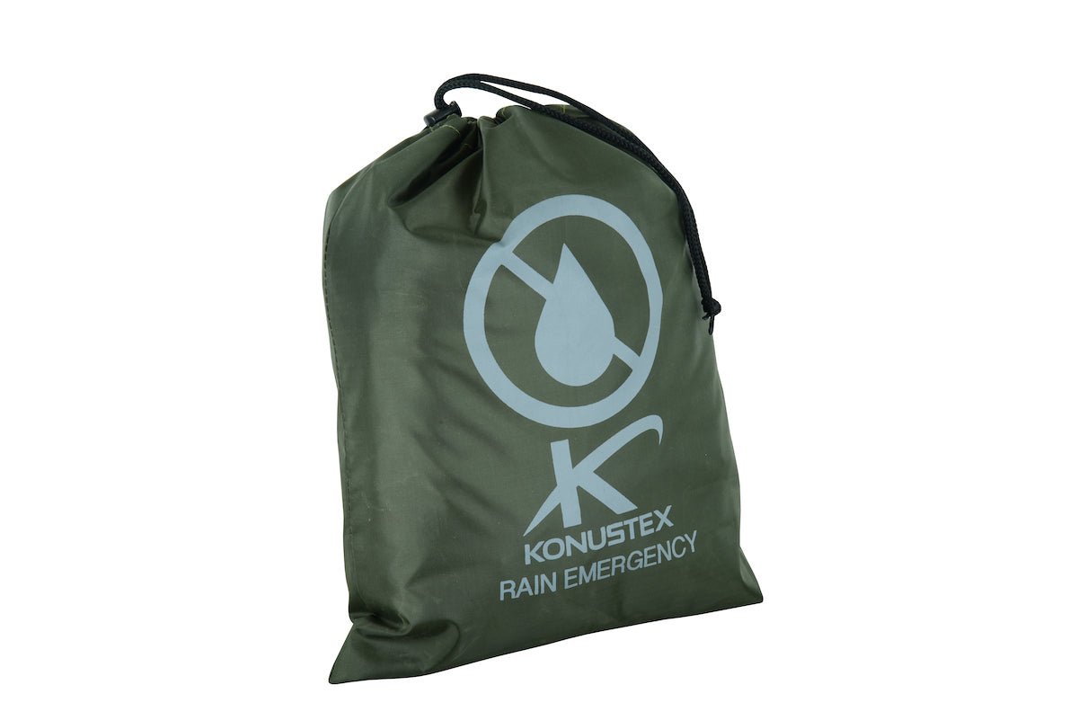 Antipioggia KONUSTEX LAXO PONCHO verde leggero impermeabile antivento