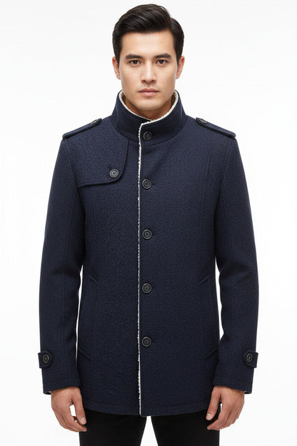 Giacca Uomo in Pelle Sintetica | Giubbotto Faux Leather Biker Casual Elegante