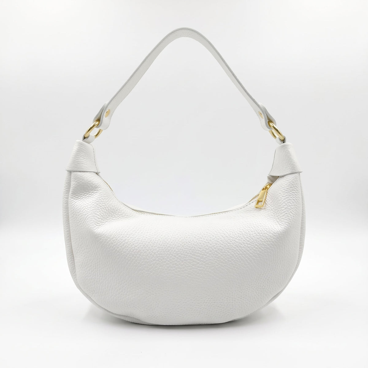 Giulia Borsa a Mezzaluna in Vera Pelle