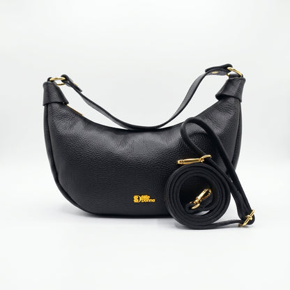 Giulia Borsa a Mezzaluna in Vera Pelle