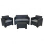 Nebraska lounge with cushions - white, brown, black or taupe wicker frame