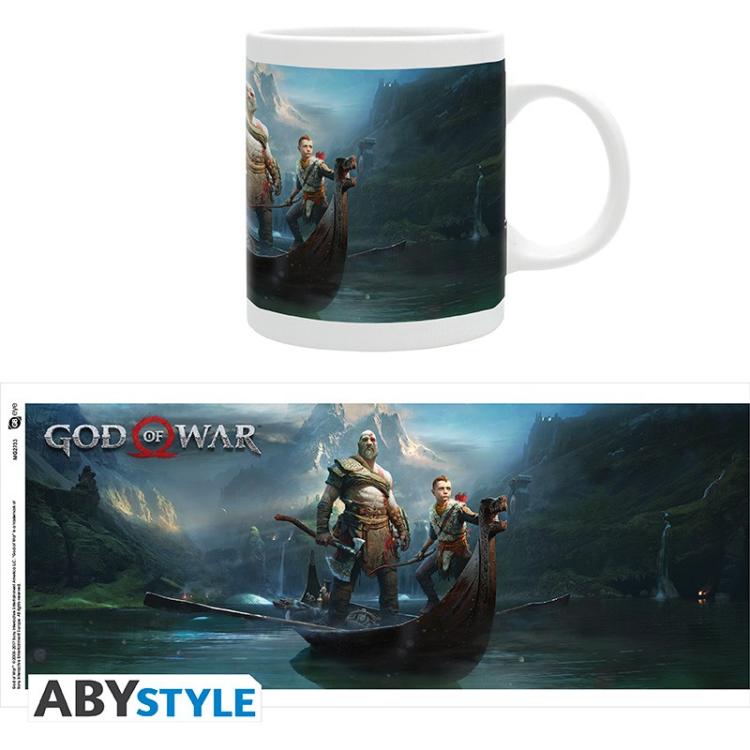 ABYSTYLE TASSE GOD OF WAR: "KEY ART" MUG KAFFEEBECHER KERAMIK HENKEL 320ML