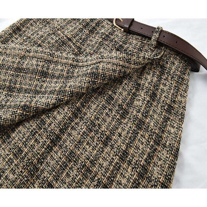 Gonna Coreana Irregolare Donna – Skirt Asimmetrica Elegante Autunno