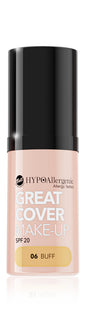 HypoAllergenic Great Cover Make Up High Coverage Mousse Foundation SPF20 20 gr