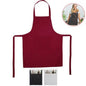 DFH BIB APRON KITCHEN BAR CHEF COOKING BARBECUE WITH POCKET MEN WOMEN