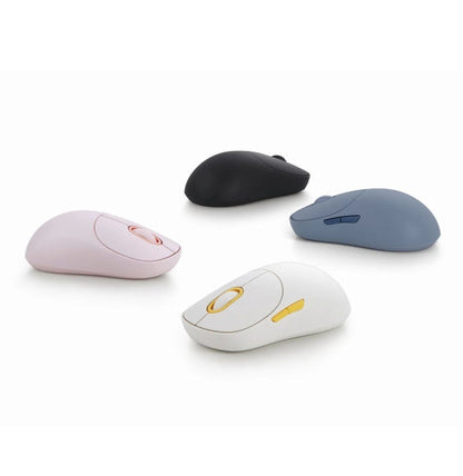 Xiaomi Mouse Usb Wireless 3 Pink Rosa Luci Led Laser Senza Fili Bluetooth Wifi