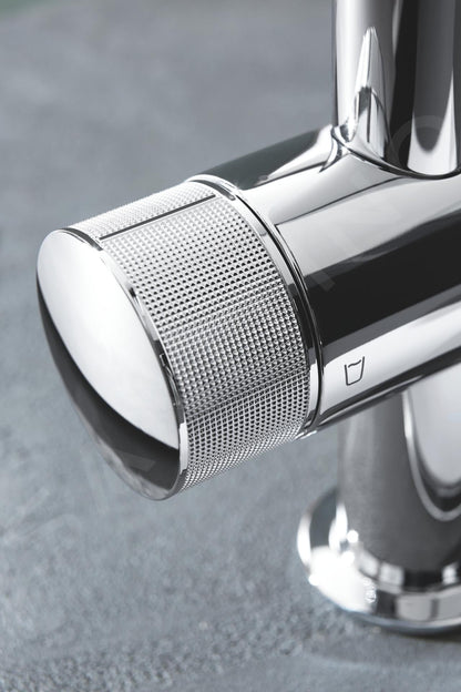 Grohe Blue Pure miscelatore da lavello BauCurve con sistema di filtraggio cromo 30581000