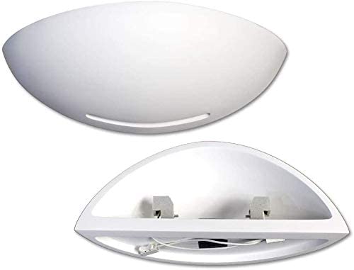 Universo Wandleuchte Gips Doppelausstrahlung R7S Lampe Innen Halbmond