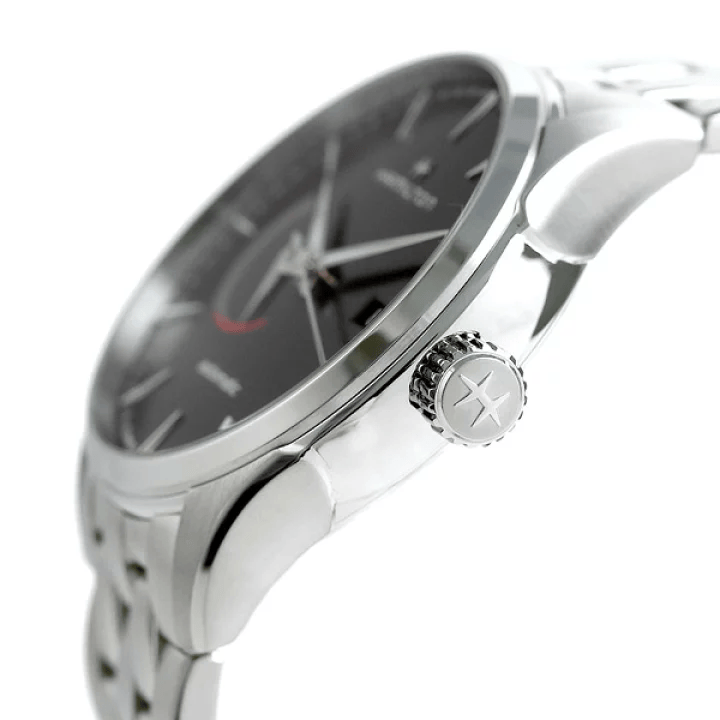 Hamilton Jazzmaster Automatic 42mm – aus Stahl mit Gangreserveanzeige