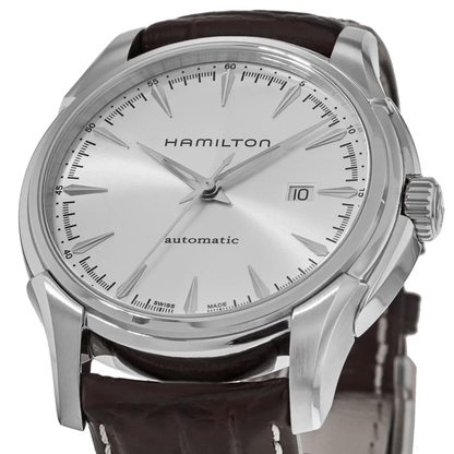 Hamilton Jazzmaster Automatic Argento 44mm - swiss made cinturino in pelle