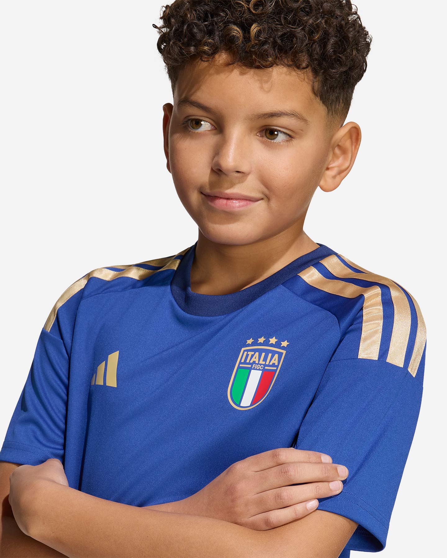 Adidas Maglia Italia 26 Home Fan FIGC JY7589 Azzurra Junior