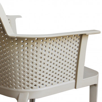 Poltrona Cathy - Poltrona impilabile in polipropilene - Dimensioni: 60x58x76.5cm