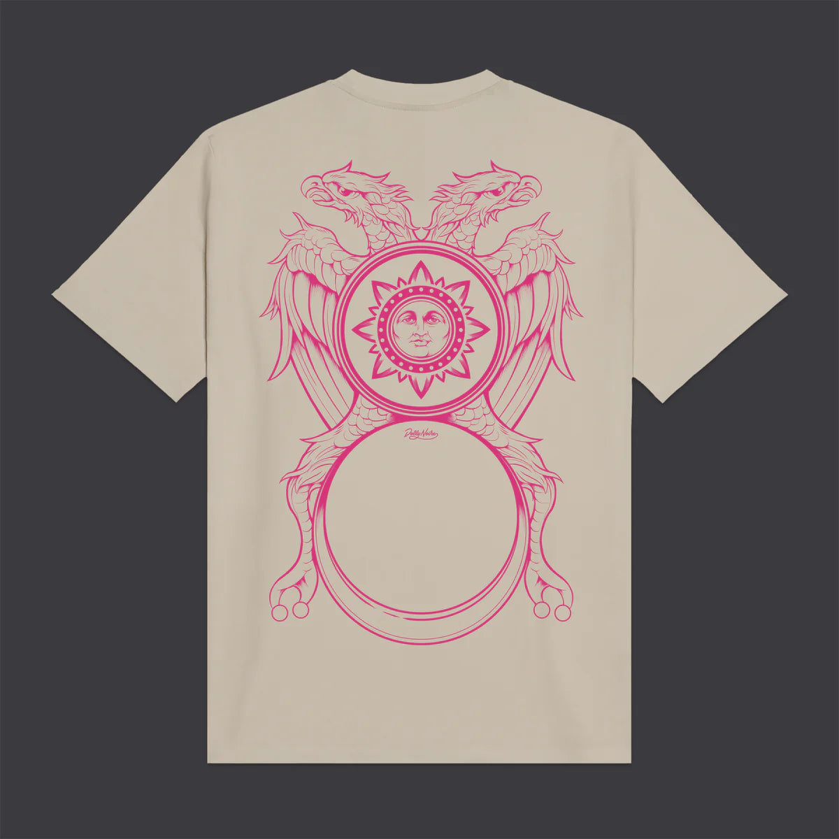 Dolly Noire T-shirt Uomo Asso di Denari Outline Beige TS1131-TT-03