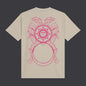 Dolly Noire Men's T-shirt Ace of Diamonds Outline Beige TS1131-TT-03