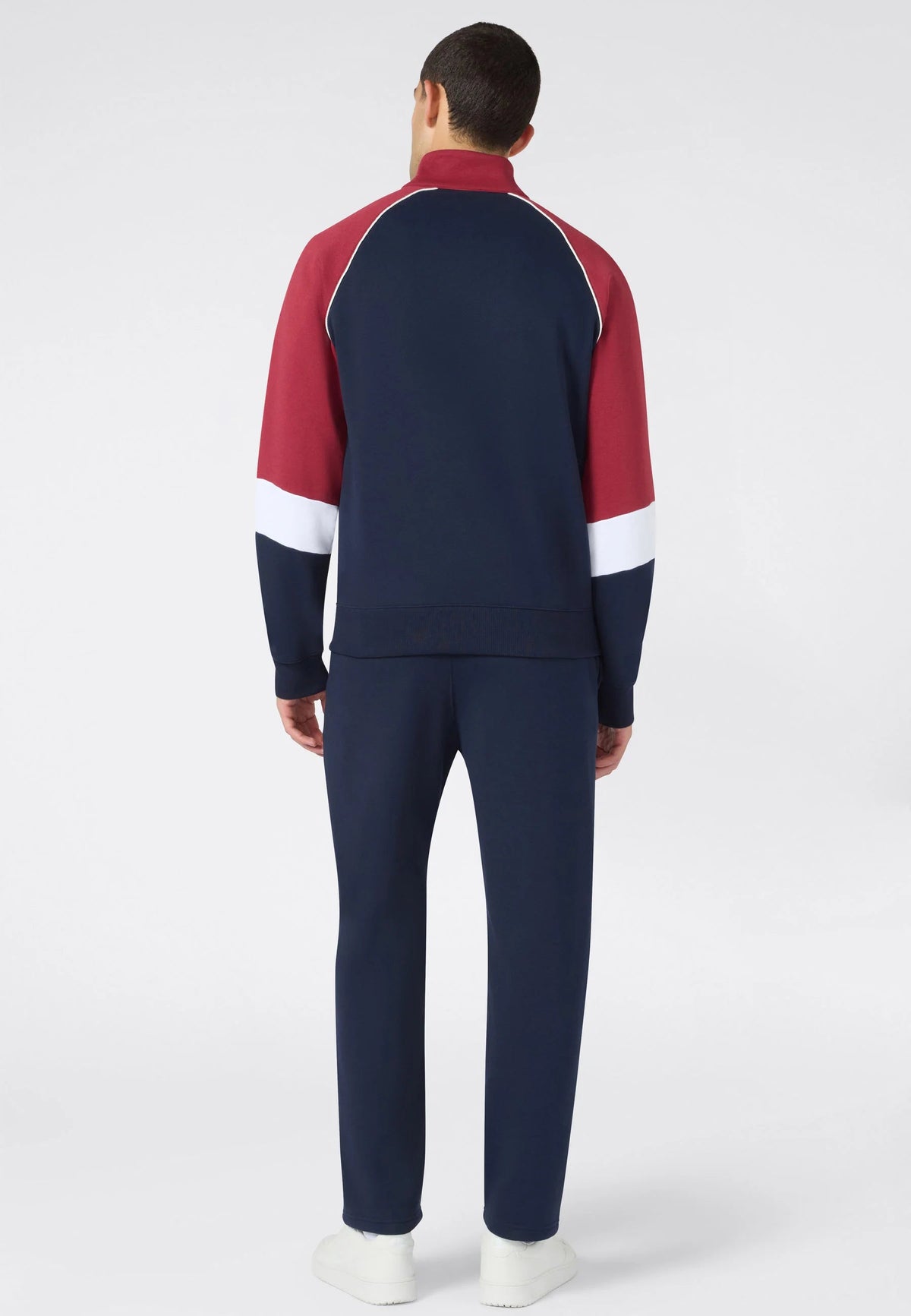 Champion Tuta Sportiva Uomo Fleece 222692-BS501 Blu-Rosso - Completo Sportivo