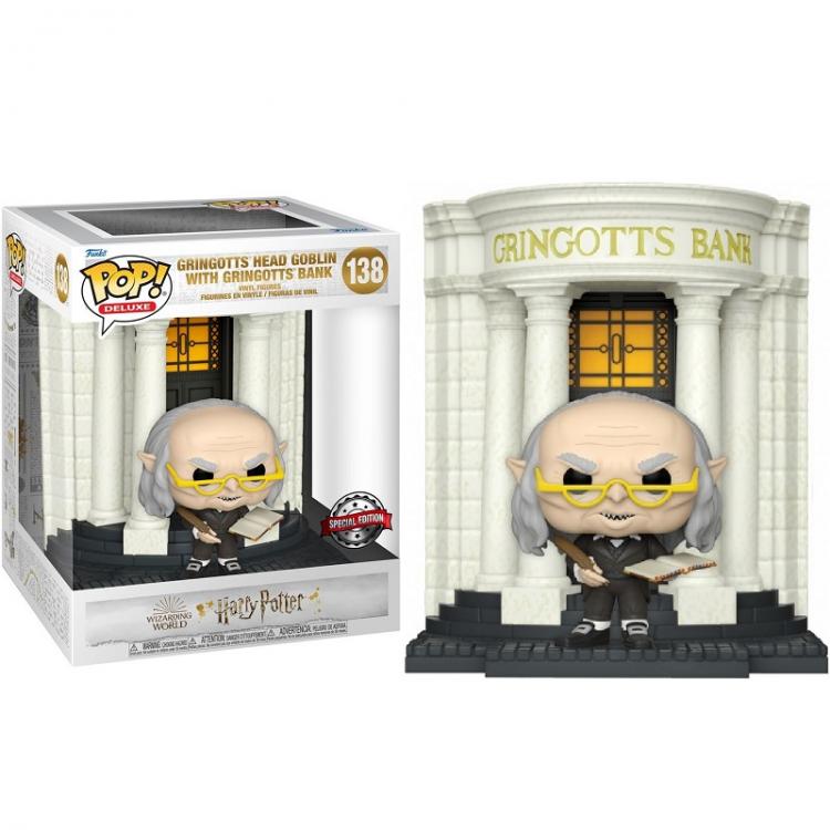 Funko Pop Deluxe Harry Potter – Kobold-Chef von Gringotts mit Gringotts-Bank (138)