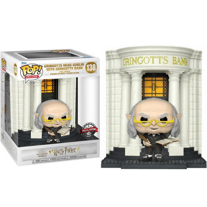 Funko Pop Deluxe Harry Potter – Kobold-Chef von Gringotts mit Gringotts-Bank (138)