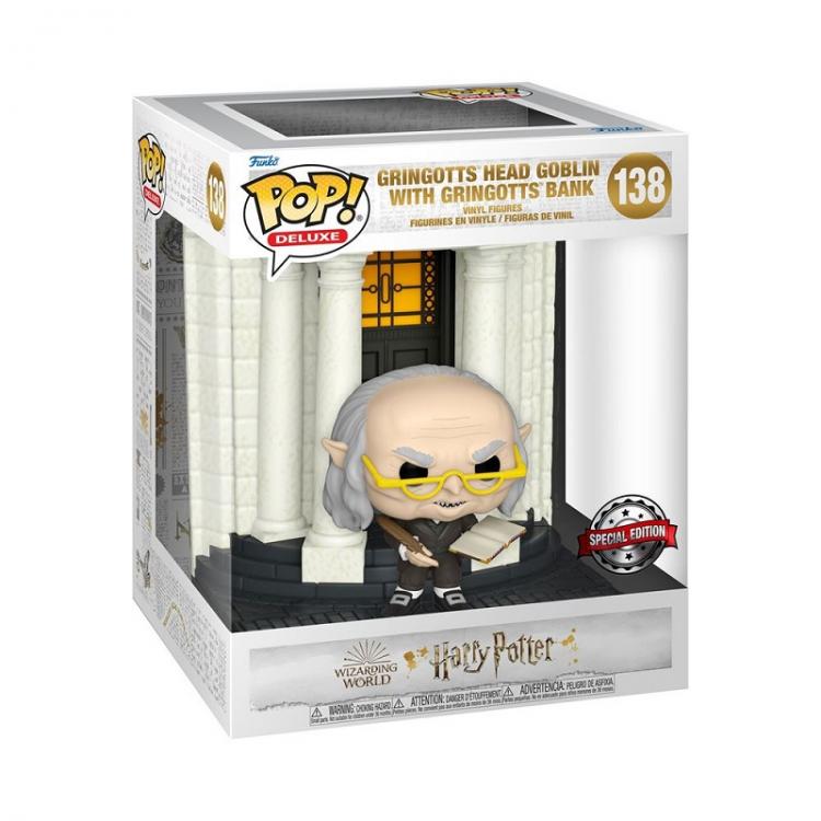 Funko Pop Deluxe Harry Potter – Kobold-Chef von Gringotts mit Gringotts-Bank (138)