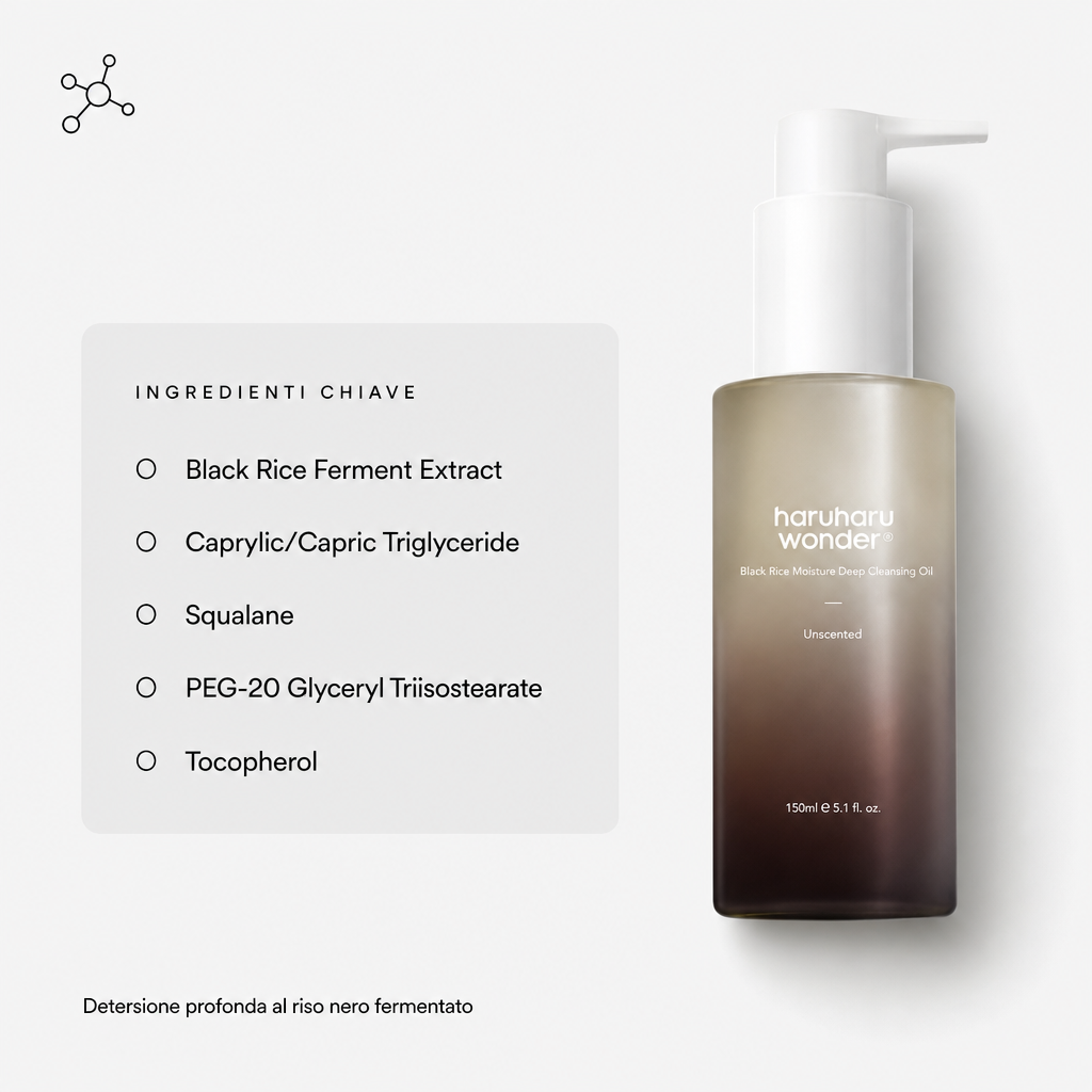 Haruharu Black Rice Cleansing Oil – Olio Struccante 150ml