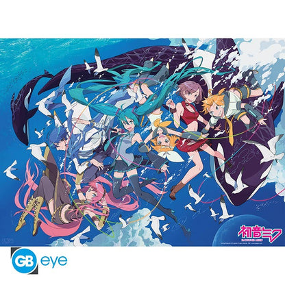 Abystyle (HATSUNE MIKU) Set 2 Chibi Poster: "Hatsune Miku" (52x38) Gb Eye