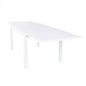Hawaii extendable table in white aluminum - 135/270 x 90
