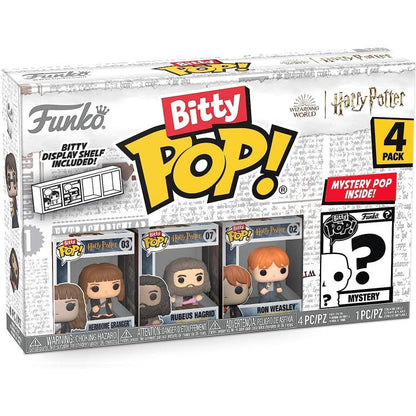 Funko Bitty Pop! Harry Potter – Hermine Granger/Rubeus Hagrid/Ron Weasley 4 Stück