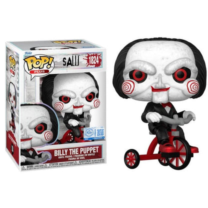 Funko Pop! Movies Saw Jigsaw – (1824) Billy The Puppet On Tricycle 9cm