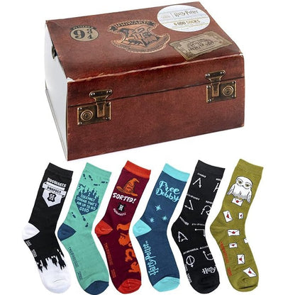 Paladone Harry Potter Socken (6X Odd Socks) 3 Paar Socken 36-41 Unisex Geschenkbox