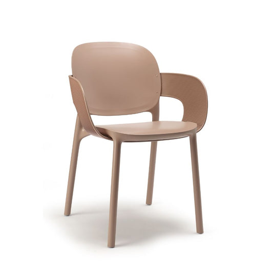 Sedia Scab Hug con Braccioli - Design Sostenibile Riciclato Avvolgente