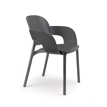 Sedia Scab Hug con Braccioli - Design Sostenibile Riciclato Avvolgente