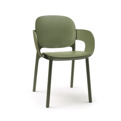 Sedia Scab Hug con Braccioli - Design Sostenibile Riciclato Avvolgente