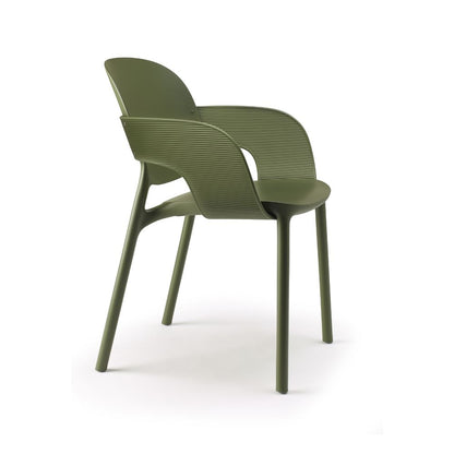 Sedia Scab Hug con Braccioli - Design Sostenibile Riciclato Avvolgente
