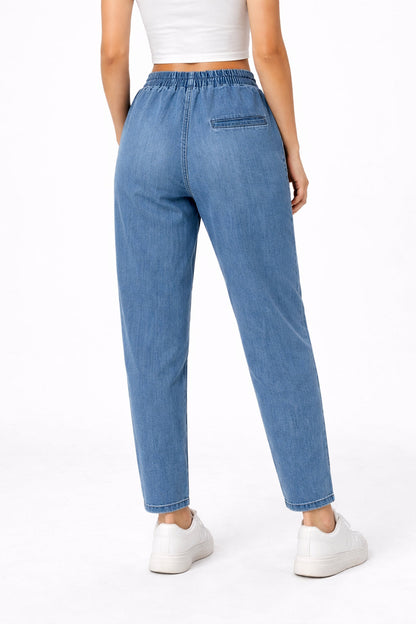 Griffai Pantalaccio Jeans Donna DGP7544 Blu Wide Leg PE26