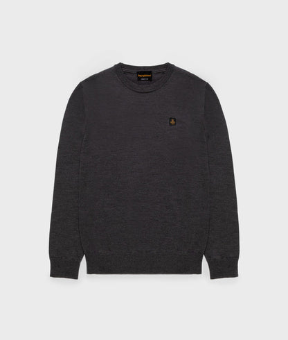 RefrigiWear Bennet Wash Pullover M26908 MA0015 I07220 Uomo Grigio - Maglione Lana Merino