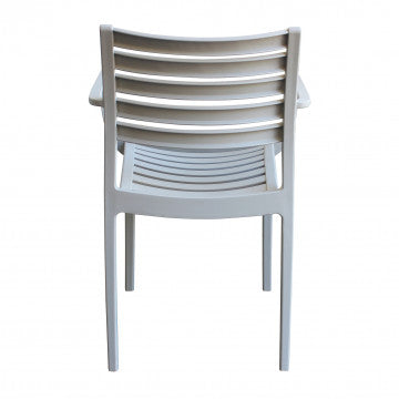 Stapelbarer Sessel Eveline aus Polypropylen – Maße: 58,5x55,2x84cm