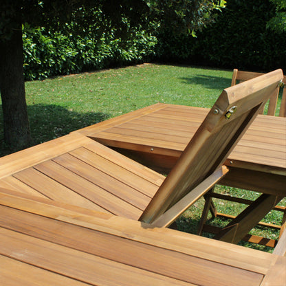 Tavolo Bali 150/200 x 90 in legno di acacia massiccio allungabile - color marrone