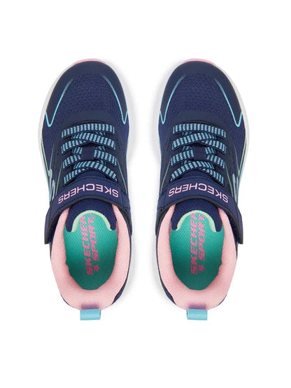 Skechers scarpa da ginnastica da bambina Hyper Speed 303882L/NVMT blu