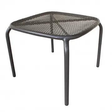 Beistelltisch Midway: Gartentisch aus Stahl in Weiß, Grau oder Taupe – 43,5 cm x 41 cm x 41 cm