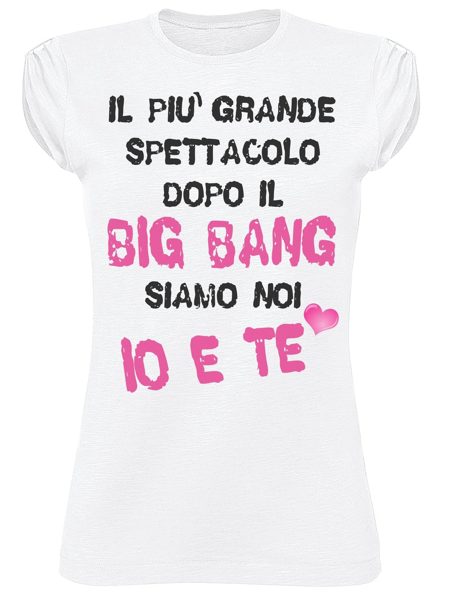 T-shirt Donna Slub 'Dopo il Big Bang' - Cotone Bio