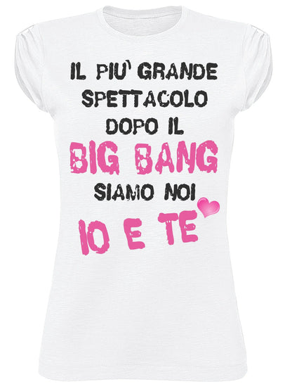T-shirt Donna Slub 'Dopo il Big Bang' - Cotone Bio