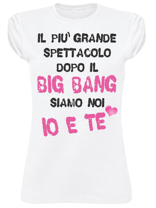 T-shirt Donna Slub 'Dopo il Big Bang' - Cotone Bio