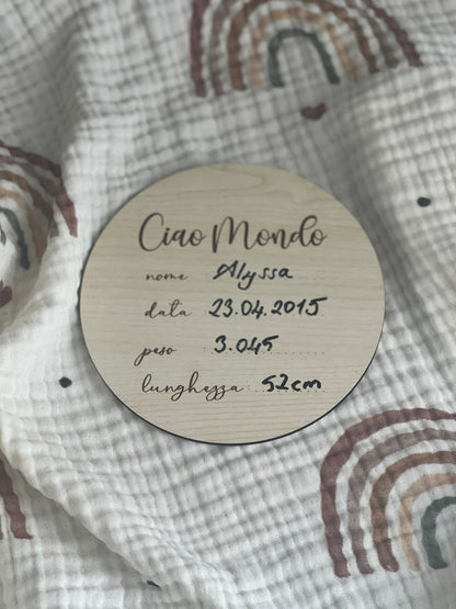Targhette in Legno Mono