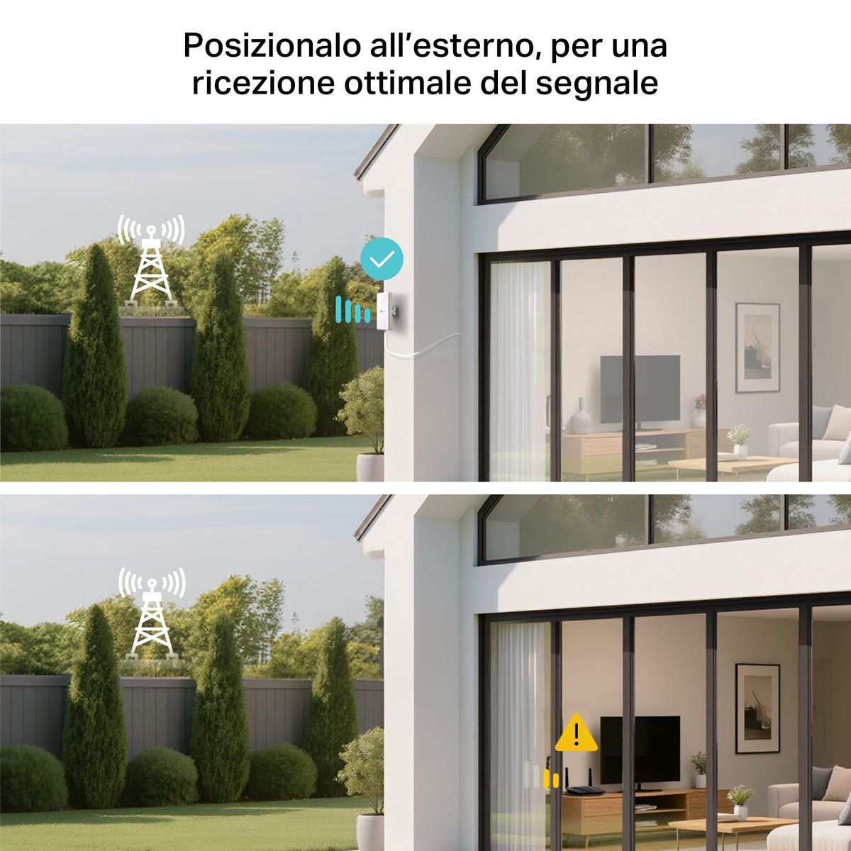 Archer NX500-Outdoor Router 5G con SIM, Wi-Fi 6 AX3000Mbps, Porta Gigabit WAN/LAN, IP66