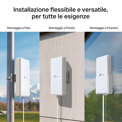 Archer NX500-Outdoor Router 5G con SIM, Wi-Fi 6 AX3000Mbps, Porta Gigabit WAN/LAN, IP66